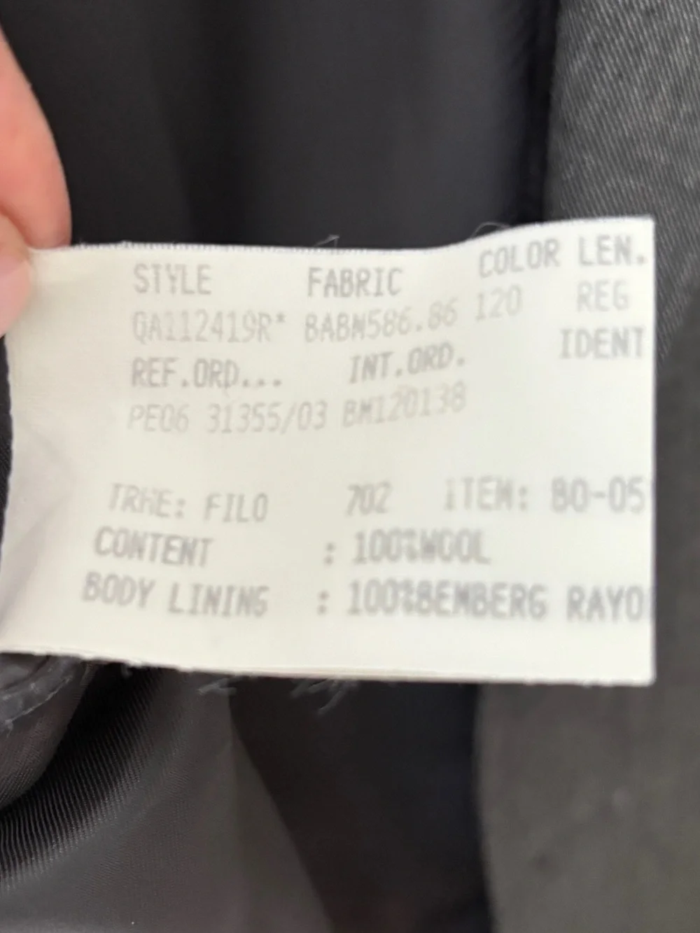 Brooks Brothers Gray Italian Wool Blazer Sport Coat Jacket 41R Classic Office